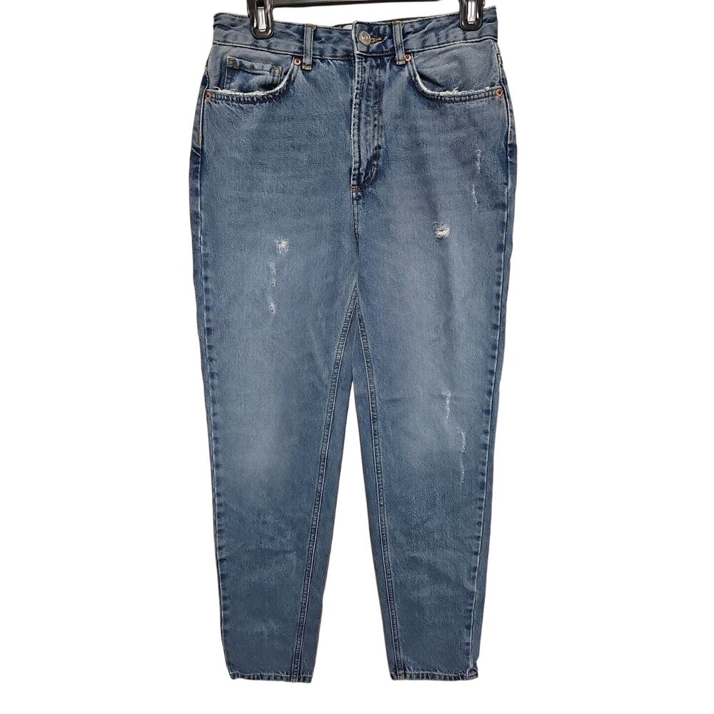 BDG Urban Outfitters 90s Jeans Size 27 Baggy Light Wash Mom Distressed Blue